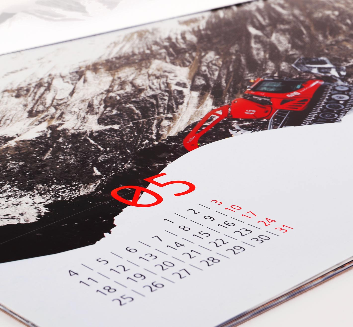 zartbitter Referenz Pistenbully Kalender