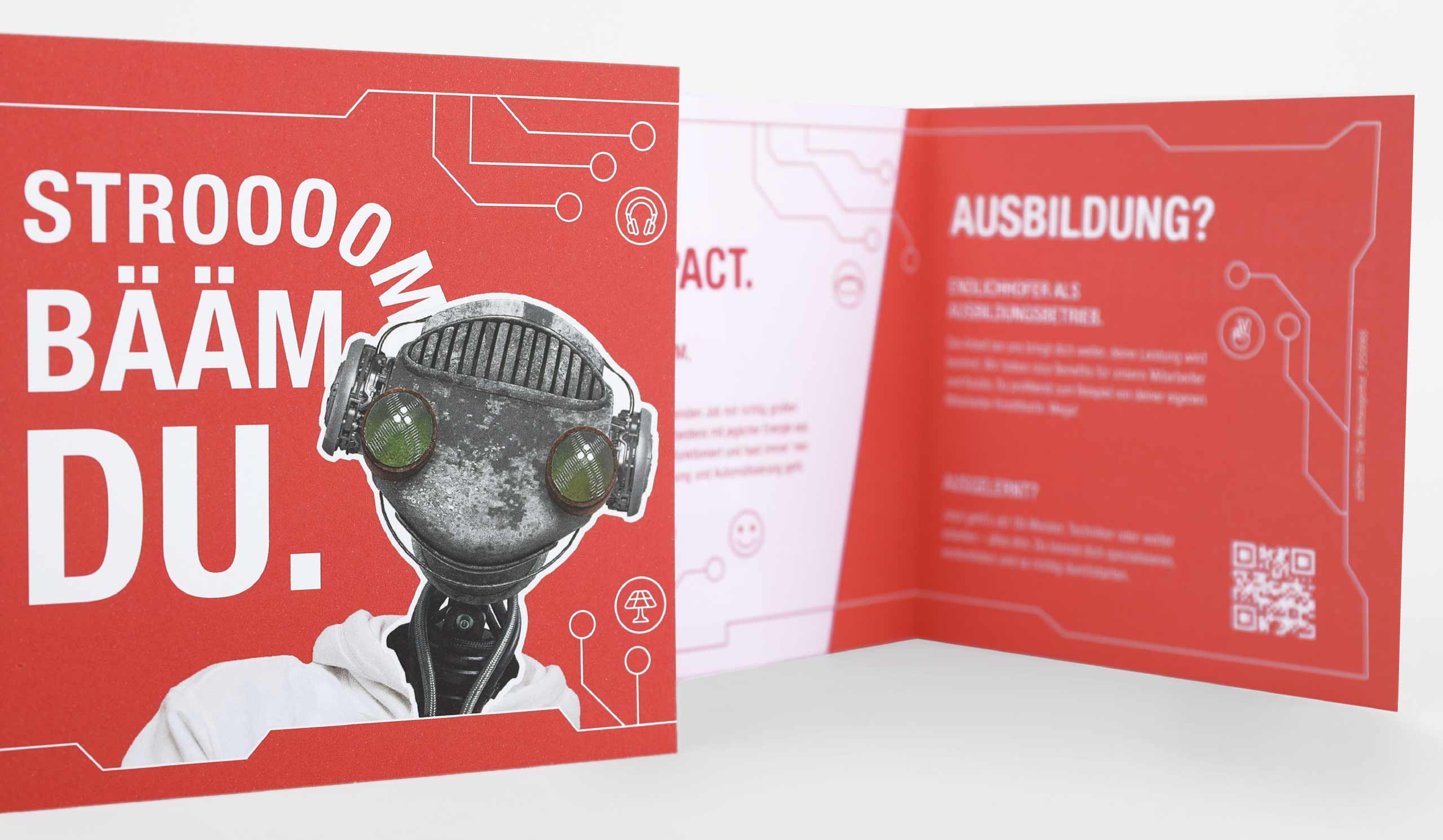 Flyer aufgeklappt